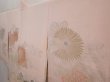 Photo2: 6612T03z680 Vintage Japanese Kimono Silk HAORI Chrysanthemum Pink (2)