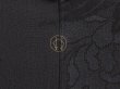 Photo5: 6612T04z460 Vintage Japanese Kimono Silk HAORI Peony Black (5)