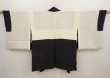 Photo7: 6612T04z460 Vintage Japanese Kimono Silk HAORI Peony Black (7)