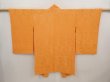 Photo1: 6612T05z300 Vintage Japanese Kimono Silk HAORI Flowers Dark orange (1)