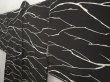Photo2: 6612T06z550 Vintage Japanese Kimono Silk HAORI  Black Branch (2)