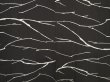 Photo3: 6612T06z550 Vintage Japanese Kimono Silk HAORI  Black Branch (3)