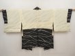 Photo6: 6612T06z550 Vintage Japanese Kimono Silk HAORI  Black Branch (6)