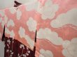 Photo7: 6612T08z500 Vintage Japanese Kimono Silk HAORI Leaf Dull red (7)