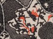 Photo4: 6612T09z440 Vintage Japanese Kimono Silk HAORI  Black (4)