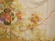 Photo8: 6612T11z840 Vintage Japanese Kimono Silk TSUKESAGE Flowers Off-white (8)