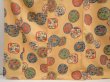 Photo4: 6612T14z1120  Japanese Kimono Silk KOMON Flowers Light orange (4)