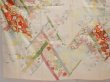 Photo5: 6615T09z980 Vintage Japanese Kimono Silk FURISODE Flowers Off-white (5)