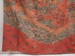 Photo6: 6615T11z940  Japanese Kimono Silk TSUKESAGE Flowers Brown-Gray (6)