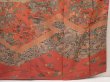 Photo7: 6615T11z940  Japanese Kimono Silk TSUKESAGE Flowers Brown-Gray (7)
