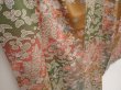 Photo3: 6615T04z900  Japanese Kimono Silk KOMON Flower Ochre (3)