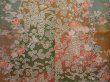 Photo5: 6615T04z900  Japanese Kimono Silk KOMON Flower Ochre (5)