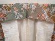 Photo7: 6615T04z900  Japanese Kimono Silk KOMON Flower Ochre (7)