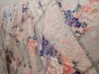 Photo2: 6615T05z1020 Vintage Japanese Kimono Silk FURISODE Peony Off-white (2)