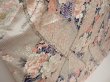 Photo3: 6615T05z1020 Vintage Japanese Kimono Silk FURISODE Peony Off-white (3)