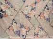 Photo5: 6615T05z1020 Vintage Japanese Kimono Silk FURISODE Peony Off-white (5)
