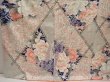 Photo6: 6615T05z1020 Vintage Japanese Kimono Silk FURISODE Peony Off-white (6)
