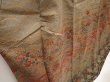 Photo3: 6615T08z1020  Japanese Kimono Silk TSUKESAGE Flowers Brown-Gray (3)