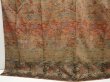 Photo5: 6615T08z1020  Japanese Kimono Silk TSUKESAGE Flowers Brown-Gray (5)