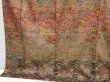 Photo6: 6615T08z1020  Japanese Kimono Silk TSUKESAGE Flowers Brown-Gray (6)