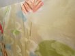 Photo2: 6615T12z980 Vintage Japanese Kimono Silk FURISODE Pine Straw yellow (2)