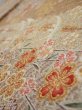 Photo3: 3B02z60  Japanese Kimono Silk  FABRIC Sakura Light brown 42.5x15.2 (3)