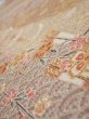 Photo4: 3B06z100  Japanese Kimono Silk  FABRIC Sakura Light brown 68.1x15.2 (4)