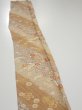 Photo3: 3B08z50  Japanese Kimono Silk  FABRIC Sakura Light brown 60.6x7.7 (3)