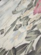 Photo4: 3B02z70  Japanese Kimono Silk  FABRIC Flowers Off-white 46.9x14.4 (4)
