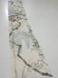 Photo3: 3B08z50  Japanese Kimono Silk  FABRIC Flowers Off-white 59.4x7.5 (3)