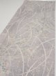 Photo3: 3B03z70  Japanese Kimono Silk  FABRIC Flower Light lavender gray 55.1x14.4 (3)
