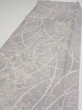 Photo3: 3B05z80  Japanese Kimono Silk  FABRIC Flower Light lavender gray 65.4x14.4 (3)