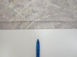 Photo6: 3B07z40  Japanese Kimono Silk  FABRIC Flower Light lavender gray 57.5x7.3 (6)