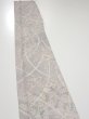Photo3: 3B08z40  Japanese Kimono Silk  FABRIC Flower Light lavender gray 57.5x7.3 (3)