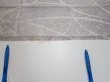 Photo6: 3B09z50  Japanese Kimono Silk  FABRIC Flower Light lavender gray 79.5x6.9 (6)