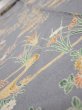 Photo4: 3B09z50  Japanese Kimono Silk  FABRIC Scenery Gray 72.0x6.9 (4)