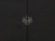 Photo5: 6616T02z550 Vintage Japanese Kimono Silk HAORI Flowers Black (5)