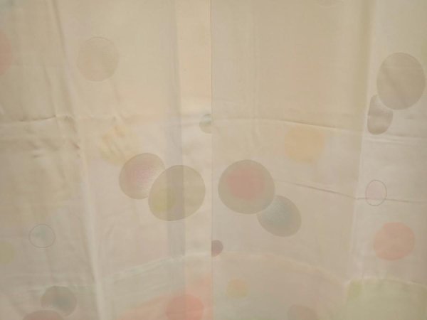 Photo3: 6616T03z650  Japanese Kimono Silk JUBAN  Light cream (3)