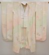 Photo7: 6616T03z650  Japanese Kimono Silk JUBAN  Light cream (7)