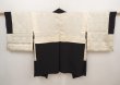 Photo6: 6616T04z550 Vintage Japanese Kimono Silk HAORI Chrysanthemum Black (6)