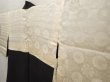 Photo7: 6616T04z550 Vintage Japanese Kimono Silk HAORI Chrysanthemum Black (7)