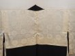 Photo8: 6616T04z550 Vintage Japanese Kimono Silk HAORI Chrysanthemum Black (8)
