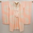 Photo7: 6616T05z640 Vintage Japanese Kimono Silk JUBAN Chrysanthemum Pink (7)