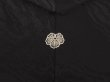 Photo5: 6616T06z610 Vintage Japanese Kimono Silk HAORI  Black (5)