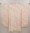 Photo1: 6616T07z700 Vintage Japanese Kimono Silk  FURISODE JUBAN Flowers Pink (1)