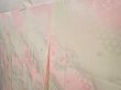 Photo2: 6616T07z700 Vintage Japanese Kimono Silk  FURISODE JUBAN Flowers Pink (2)