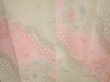 Photo3: 6616T07z700 Vintage Japanese Kimono Silk  FURISODE JUBAN Flowers Pink (3)