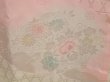 Photo4: 6616T07z700 Vintage Japanese Kimono Silk  FURISODE JUBAN Flowers Pink (4)
