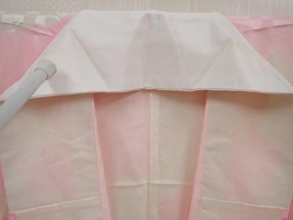 Photo5: 6616T09z690 Vintage Japanese Kimono Silk  FURISODE JUBAN Pink (5)