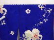 Photo8: 6616T11z640 Vintage Japanese Kimono Synthetic KOMON Flowers (8)